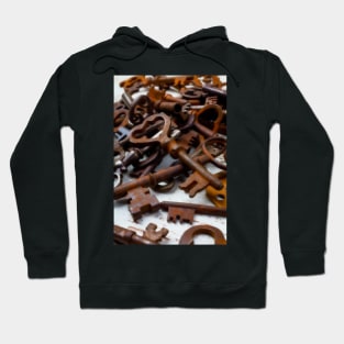 Pile Of Rusty Old Skeleton Keys Hoodie